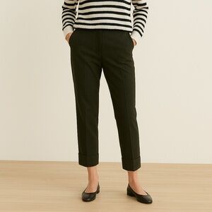 Sofie D’Hoore Wool Dressy Cuffed Olive Green Trouser Pants Women's Size FR 38